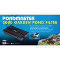 Pondmaster PM2000 Fltr use w/pumps up to 2000GPH, remvble fltr media 02200